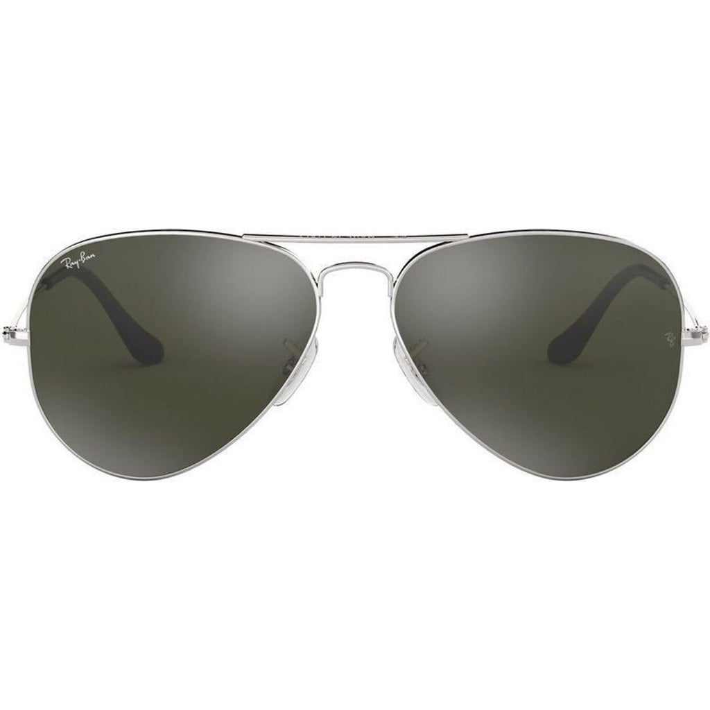 Aviator Classic RB3025, Silver/Grey Mirror Glass Lenses 58 Eye Size