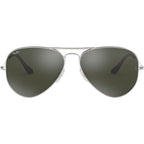 Aviator Classic RB3025, Silver/Grey Mirror Glass Lenses 58 Eye Size