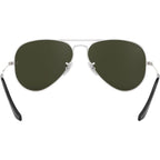 Aviator Classic RB3025, Silver/Grey Mirror Glass Lenses 58 Eye Size