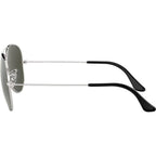 Aviator Classic RB3025, Silver/Grey Mirror Glass Lenses 58 Eye Size