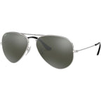 Aviator Classic RB3025, Silver Crystal/Grey Mirror Glass Lenses 62 Eye Size