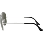 Aviator Classic RB3025, Silver Crystal/Grey Mirror Glass Lenses 62 Eye Size