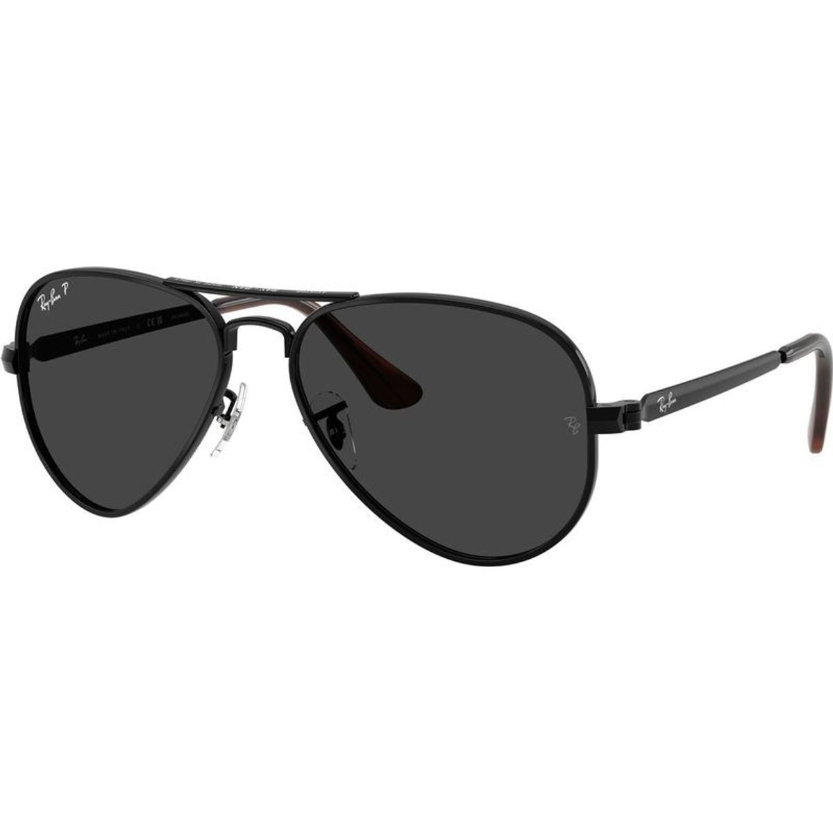 Aviator Max RB3925, Black/Black Polarised Glass Lenses 62 Eye Size