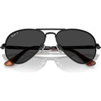 Aviator Max RB3925, Black/Black Polarised Glass Lenses 58 Eye Size