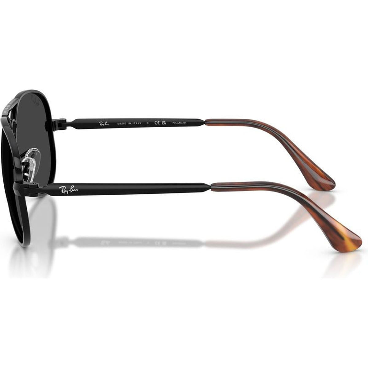 Aviator Max RB3925, Black/Black Polarised Glass Lenses 58 Eye Size