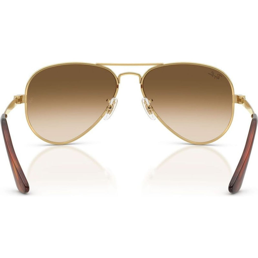 Aviator Max RB3925, Arista/Brown Clear Gradient Glass Lenses 58 Eye Size