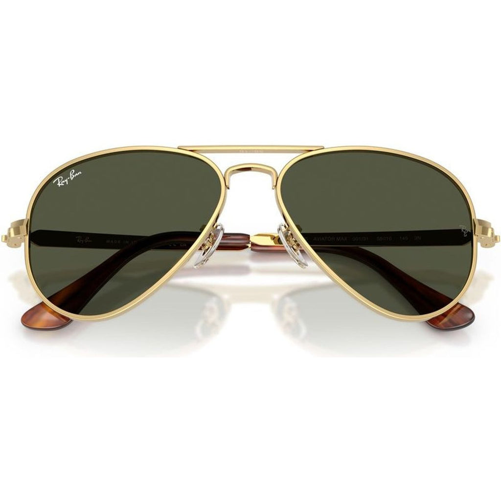 Aviator Max RB3925, Arista/Green Glass Lenses 62 Eye Size