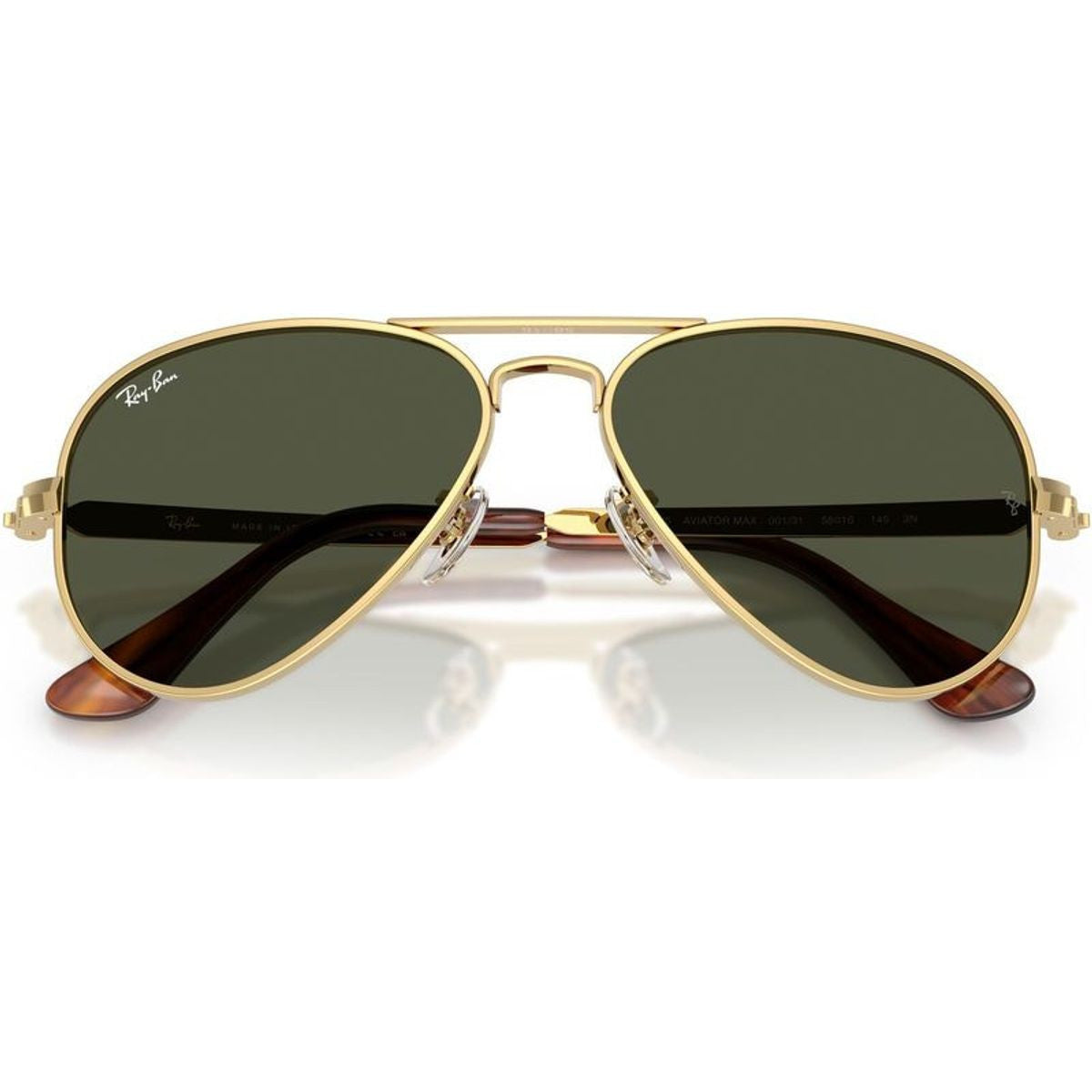 Aviator Max RB3925, Arista/Green Glass Lenses 62 Eye Size