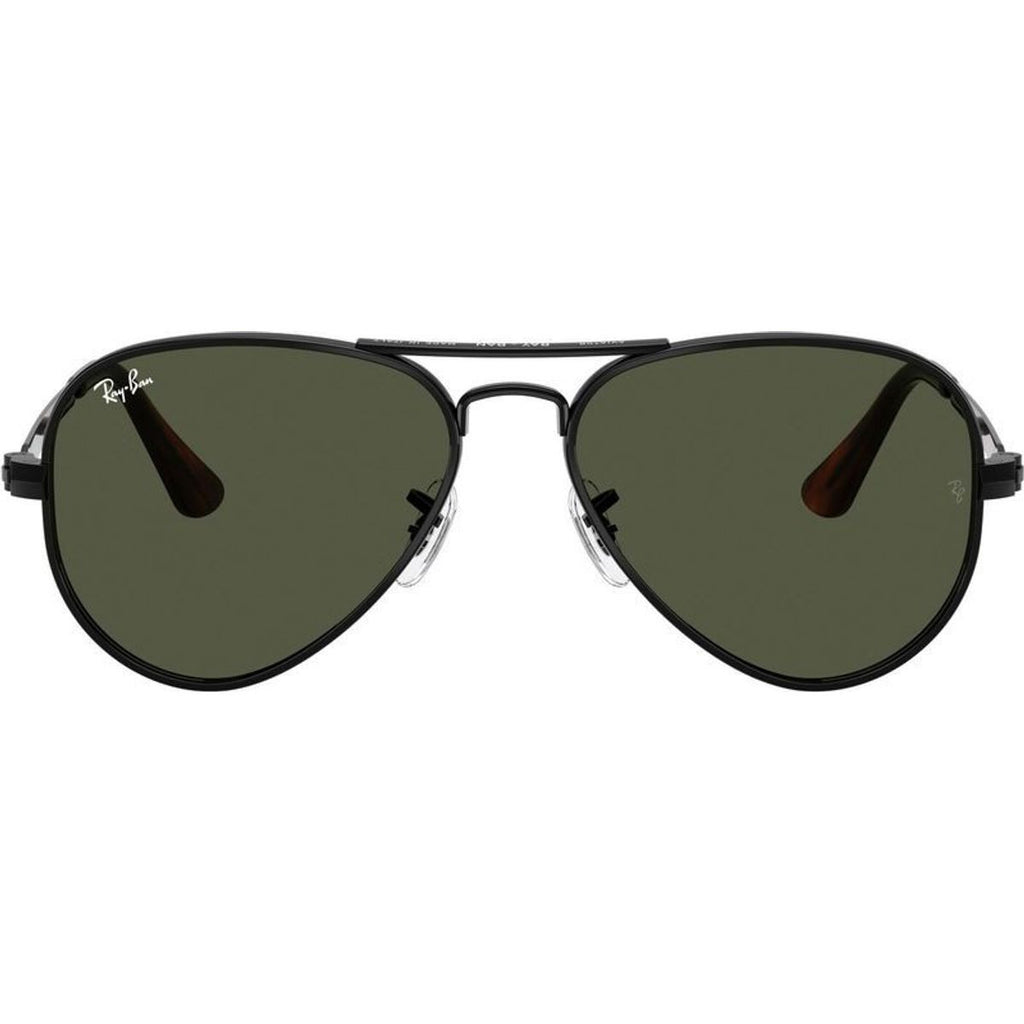 Aviator Max RB3925, Black/Green Glass Lenses 58 Eye Size