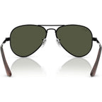 Aviator Max RB3925, Black/Green Glass Lenses 58 Eye Size