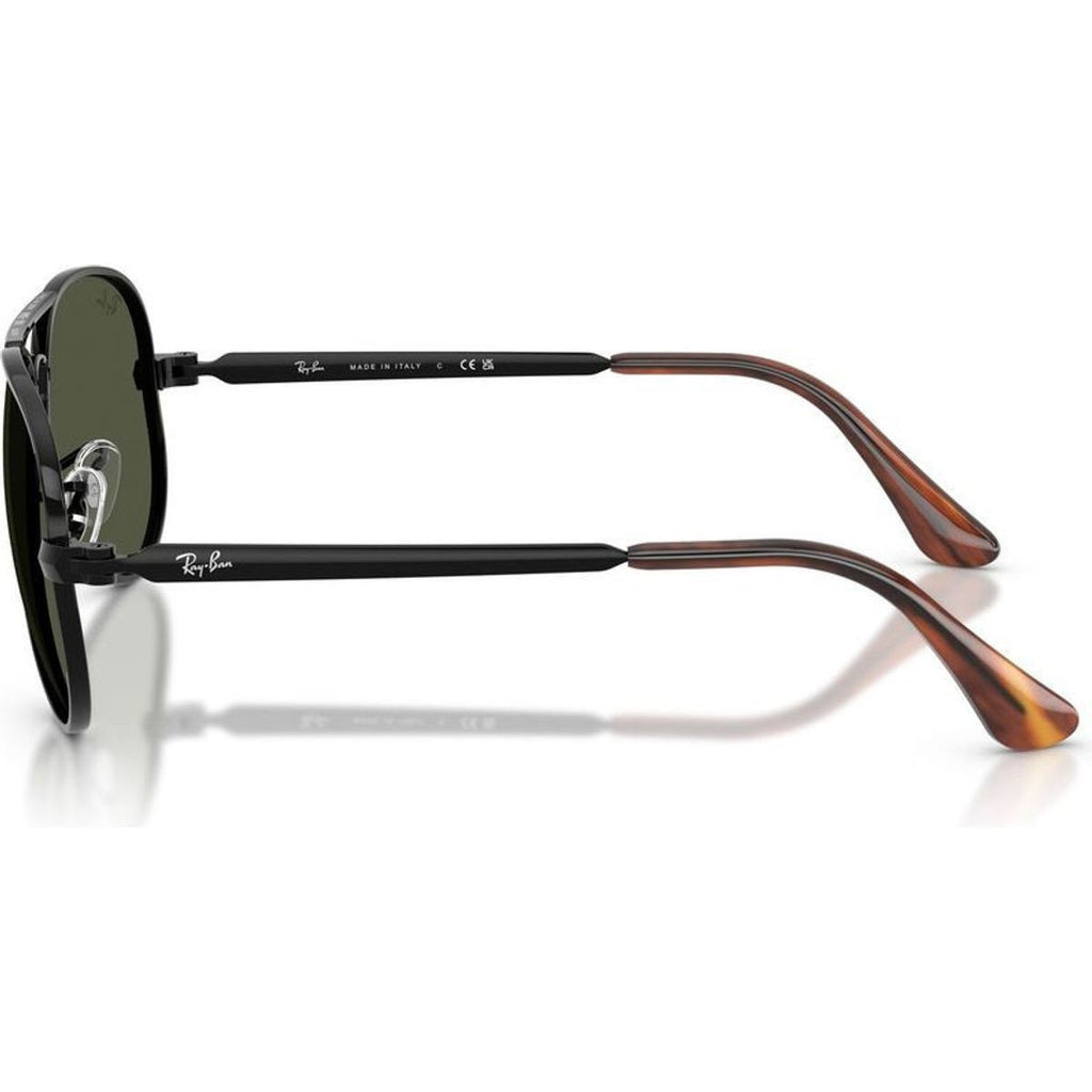 Aviator Max RB3925, Black/Green Glass Lenses 58 Eye Size