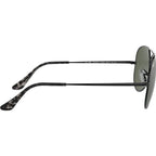 Aviator Metal II RB3689, Black/Green Glass Lenses 58 Eye Size