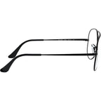 Aviator RX6489, Black/Clear Lenses 58 Eye Size