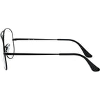 Aviator RX6489, Black/Clear Lenses 58 Eye Size