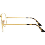 Aviator RX6489, Gold/Clear Lenses 58 Eye Size