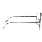 Aviator RX6489, Gunmetal/Clear Lenses 58 Eye Size