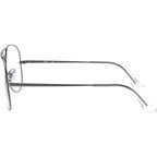 Aviator RX6489, Gunmetal/Clear Lenses 58 Eye Size