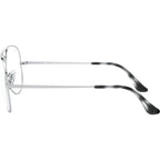 Aviator RX6489, Silver/Clear Lenses 58 Eye Size