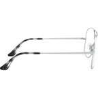 Aviator RX6489, Silver/Clear Lenses 58 Eye Size