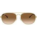 Bain Bridge RB3735, Arista Gold/Brown Clear Gradient Glass Lenses 57 Eye Size