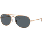 Bain Bridge RB3735, Rose Gold/Blue Glass Lenses 57 Eye Size