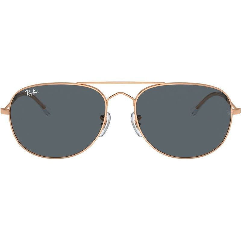Bain Bridge RB3735, Rose Gold/Blue Glass Lenses 57 Eye Size