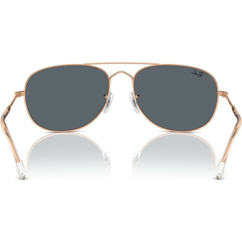 Bain Bridge RB3735, Rose Gold/Blue Glass Lenses 57 Eye Size