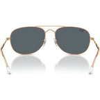 Bain Bridge RB3735, Rose Gold/Blue Glass Lenses 57 Eye Size