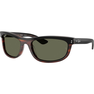 Balorama RB2489, Black on Havana/Green Polarised Glass Lenses