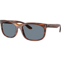 Balorette RB2389, Striped Havana/Blue Glass Lenses 57 Eye Size