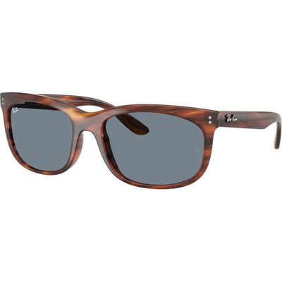Balorette RB2389, Striped Havana/Blue Glass Lenses 57 Eye Size