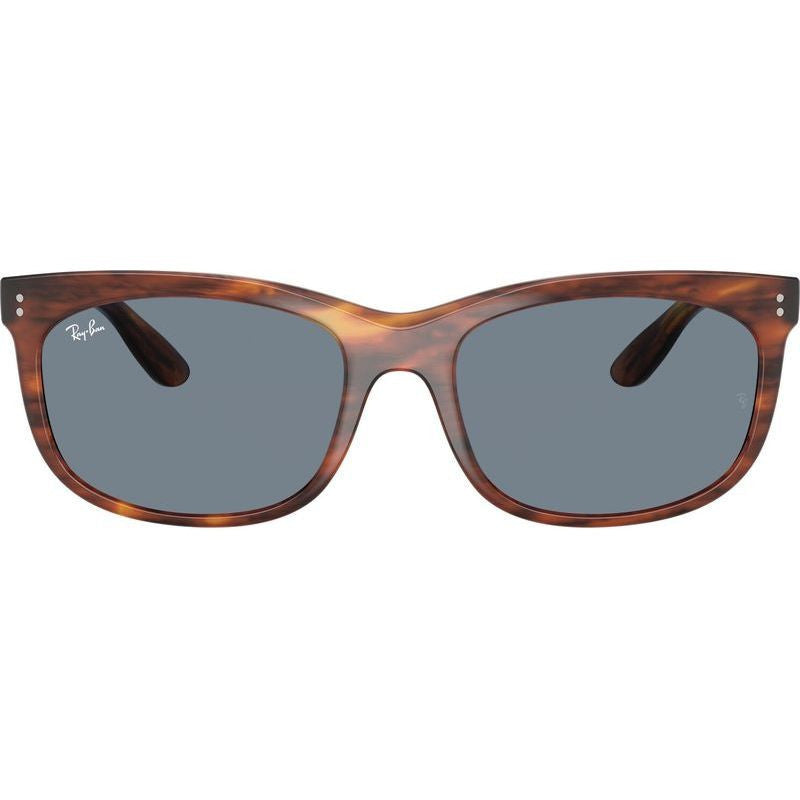 Balorette RB2389, Striped Havana/Blue Glass Lenses 57 Eye Size