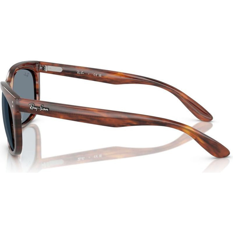 Balorette RB2389, Striped Havana/Blue Glass Lenses 57 Eye Size