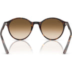 Bernard RB2230, Havana/Brown Clear Gradient Glass Lenses 53 Eye Size