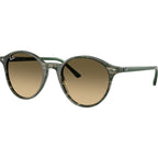 Bernard RB2230, Transparent Shade Fantasy Green/Brown Gradient Glass Lenses 51 Eye Size
