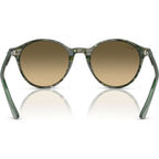 Bernard RB2230, Transparent Shade Fantasy Green/Brown Gradient Glass Lenses 51 Eye Size