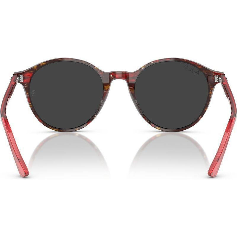 Bernard RB2230, Transparent Shade Fantasy Red/Black Glass Polarised Lenses 51 Eye Size