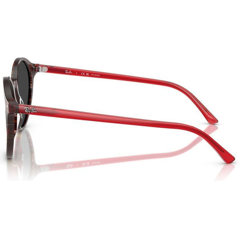 Bernard RB2230, Transparent Shade Fantasy Red/Black Glass Polarised Lenses 51 Eye Size