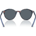 Bernard RB2230, Transparent Shade Fantasy Blue/Blue Glass Lenses 53 Eye Size