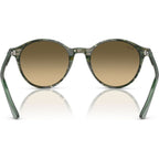 Bernard RB2230, Transparent Shade Fantasy Green/Brown Gradient Glass Lenses 53 Eye Size
