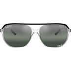 Bill One RB2205, Black on Transparent/Silver and Blue Gradient Mirror Polarised Glass Lenses