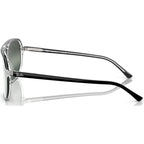 Bill One RB2205, Black on Transparent/Silver and Blue Gradient Mirror Polarised Glass Lenses