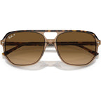 Bill One RB2205, Havana on Transparent Brown/Brown Gradient Polarised Glass Lenses 60 Eye Size