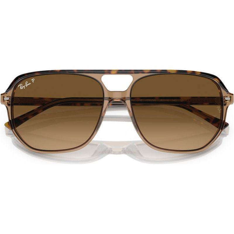 Bill One RB2205, Havana on Transparent Brown/Brown Gradient Polarised Glass Lenses 60 Eye Size