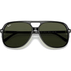 Bill RB2198, Black/Green Glass Lenses 60 Eye Size