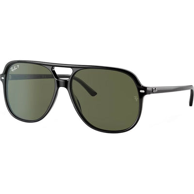 Bill RB2198, Black/Green Polarised Glass Lenses 60 Eye Size