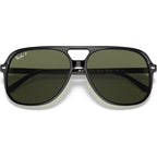 Bill RB2198, Black/Green Polarised Glass Lenses 60 Eye Size
