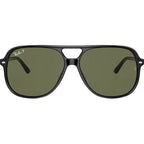 Bill RB2198, Black/Green Polarised Glass Lenses 60 Eye Size