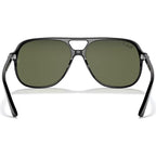 Bill RB2198, Black/Green Polarised Glass Lenses 56 Eye Size