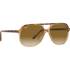Bill RB2198, Havana and Transparent Brown/Clear and Brown Gradient Glass Lenses 56 Eye Size
